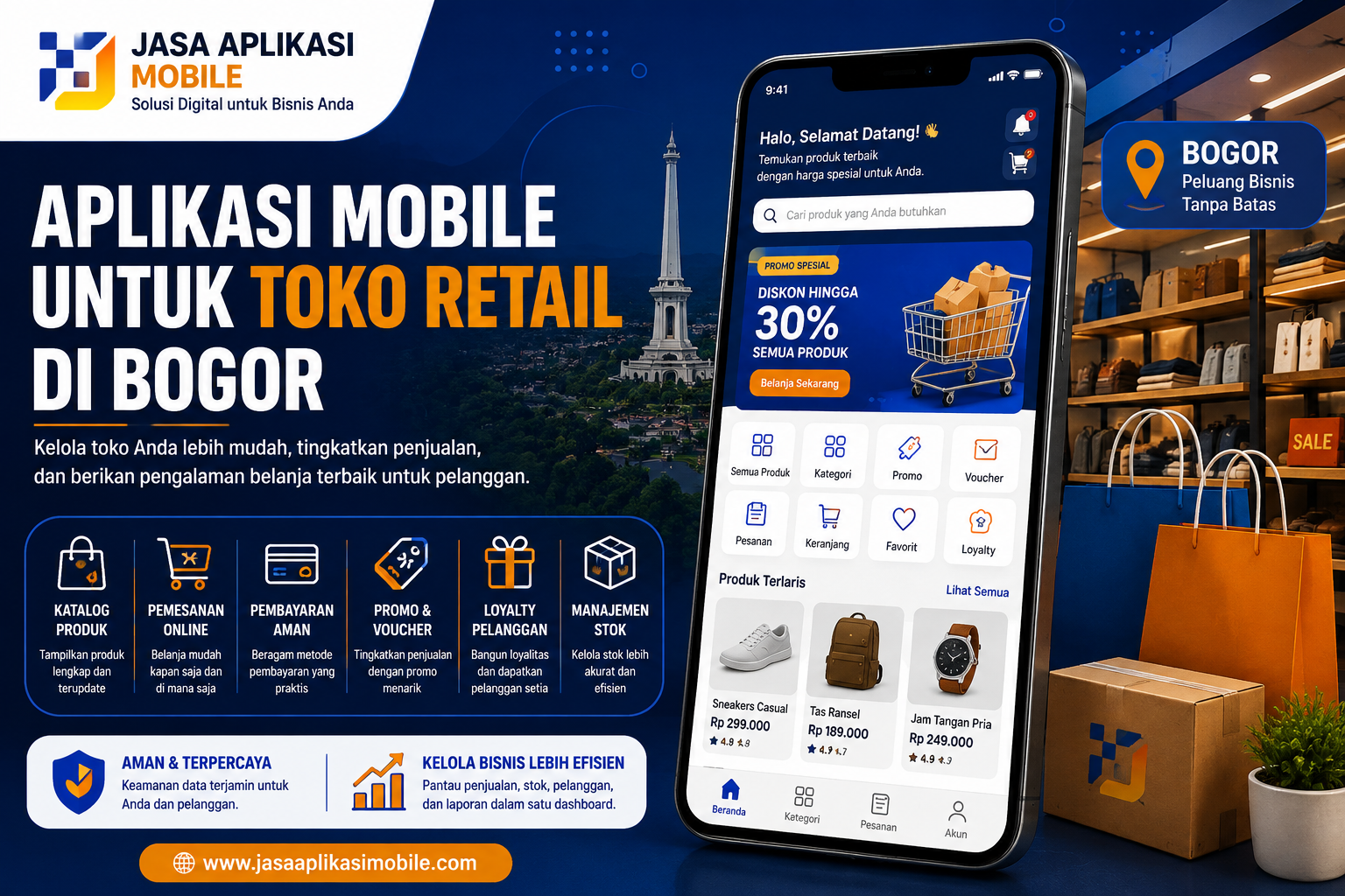 Aplikasi Mobile untuk Toko Retail di Bogor